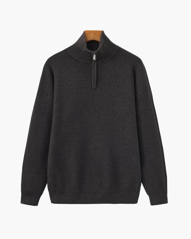 Refined Half-Zip Knit Pullover