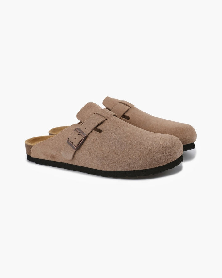 NEOR Suede Clogs
