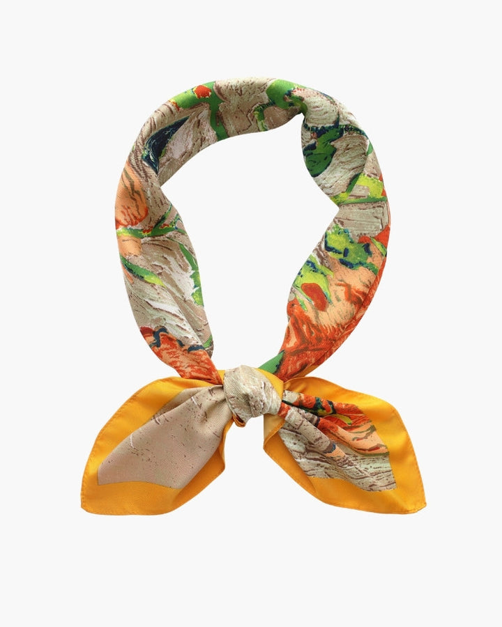 NEOR impressionist garden scarf