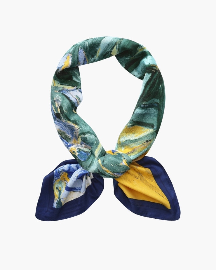 NEOR impressionist garden scarf