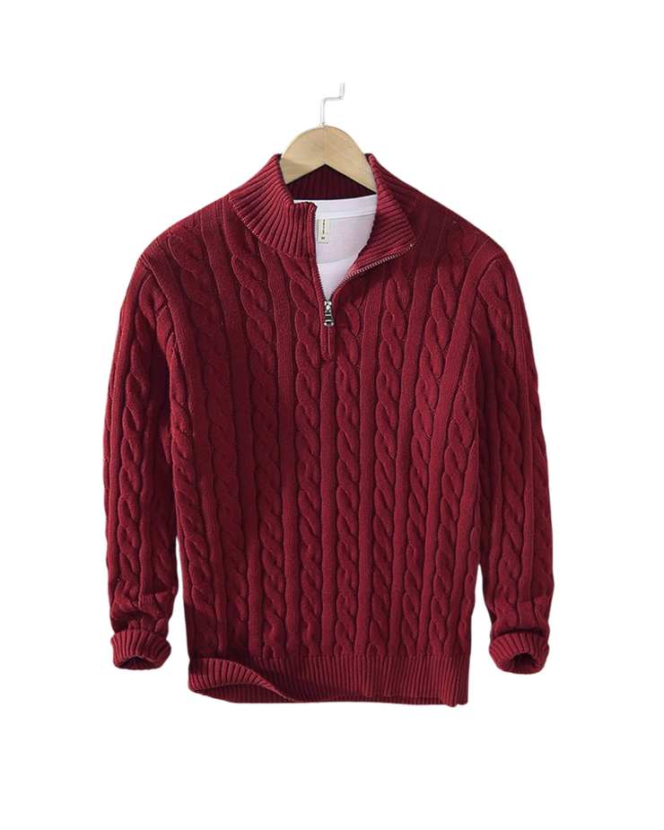 100% Cotton Verbier Half Zip Sweater