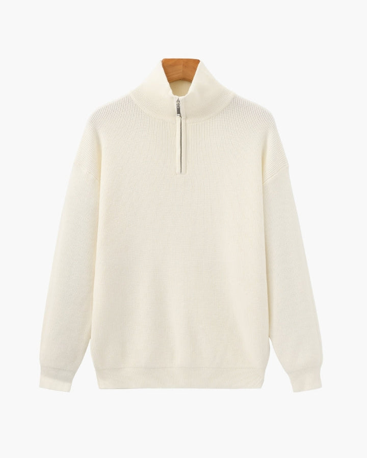 Refined Half-Zip Knit Pullover