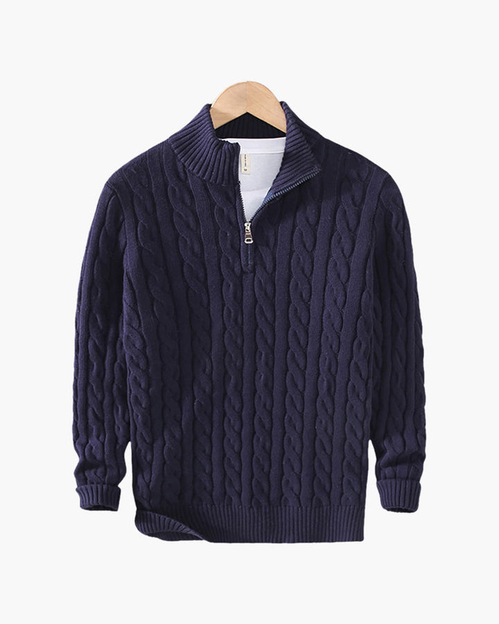 100% Cotton Verbier Half Zip Sweater