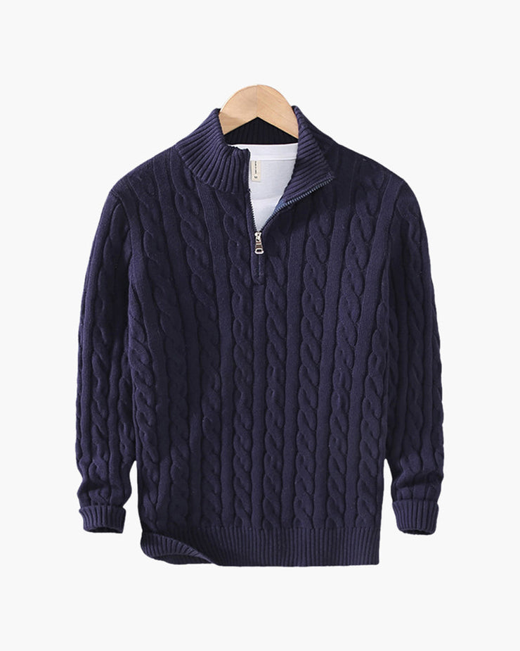 100% Cotton Verbier Half Zip Sweater