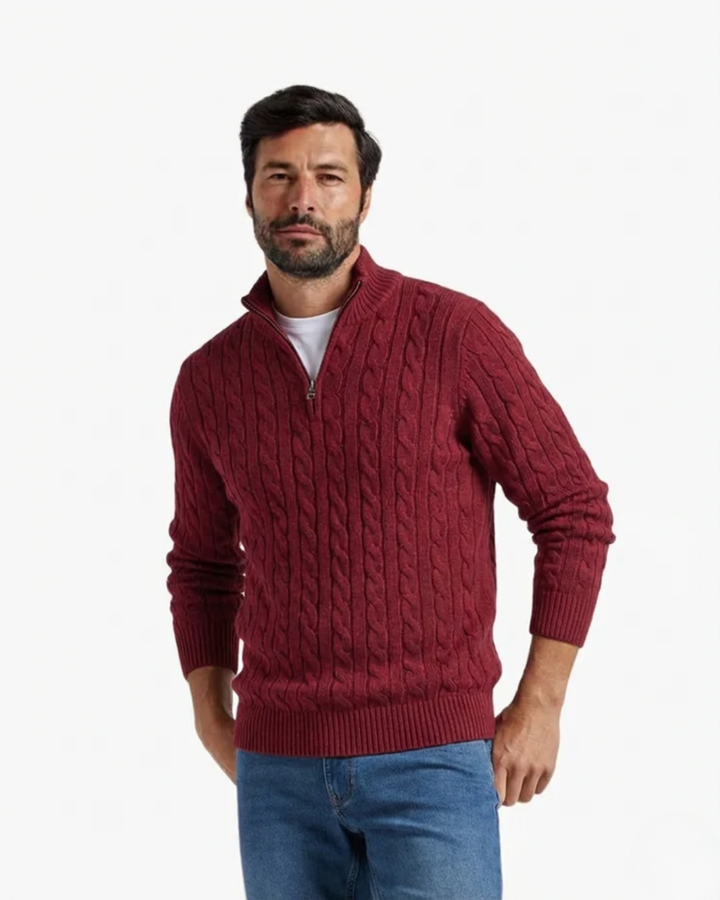 100% Cotton Verbier Half Zip Sweater