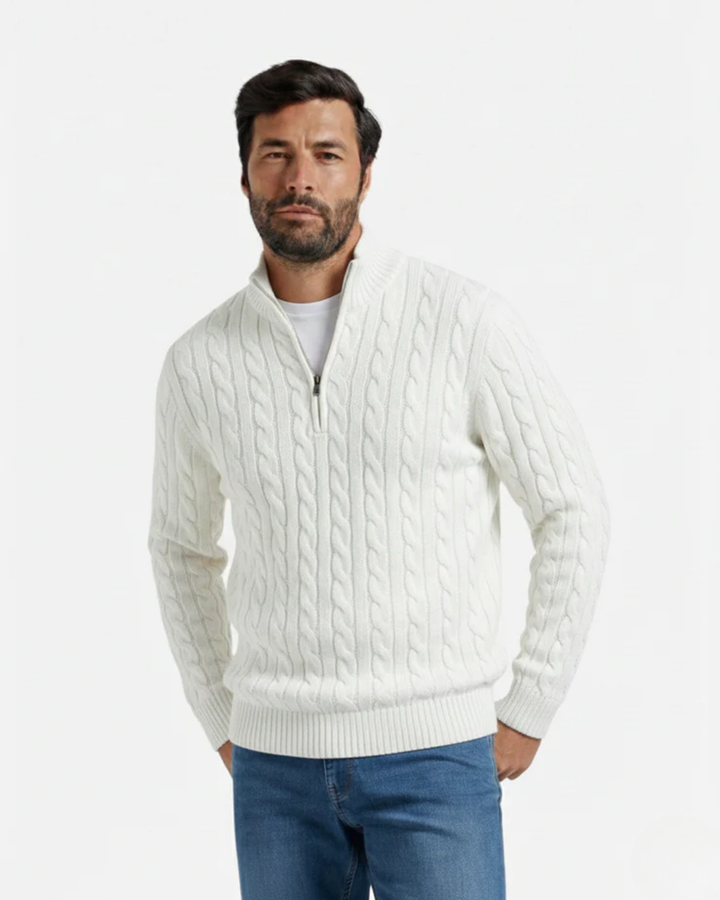 100% Cotton Verbier Half Zip Sweater