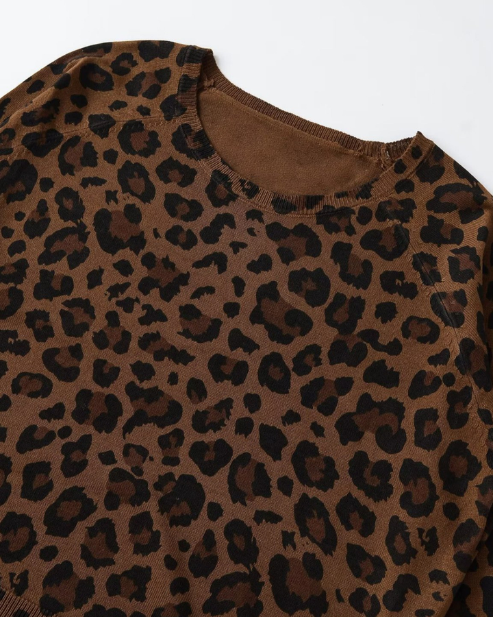 Soft Knit Leopard Sweater