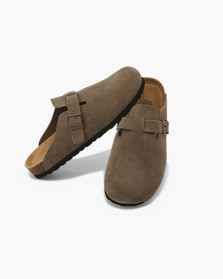 NEOR Suede Clogs