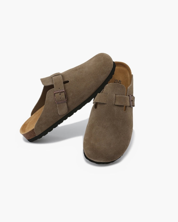 NEOR Suede Clogs