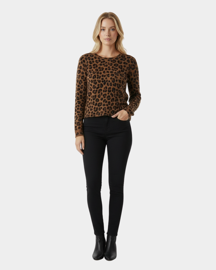 Soft Knit Leopard Sweater