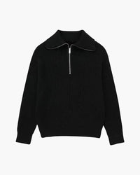 Striped Zip Up Sweater