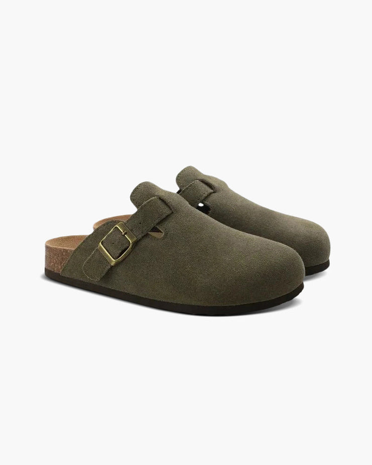 NEOR Suede Clogs
