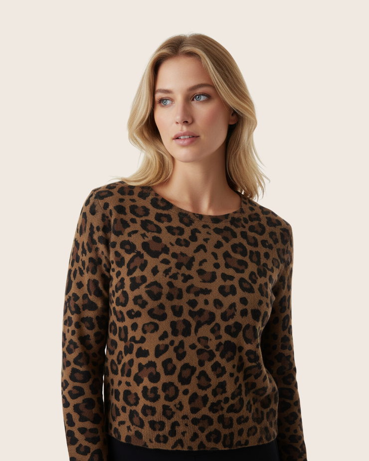 Soft Knit Leopard Sweater