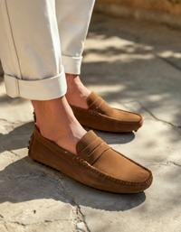 Suede Driver Loafers